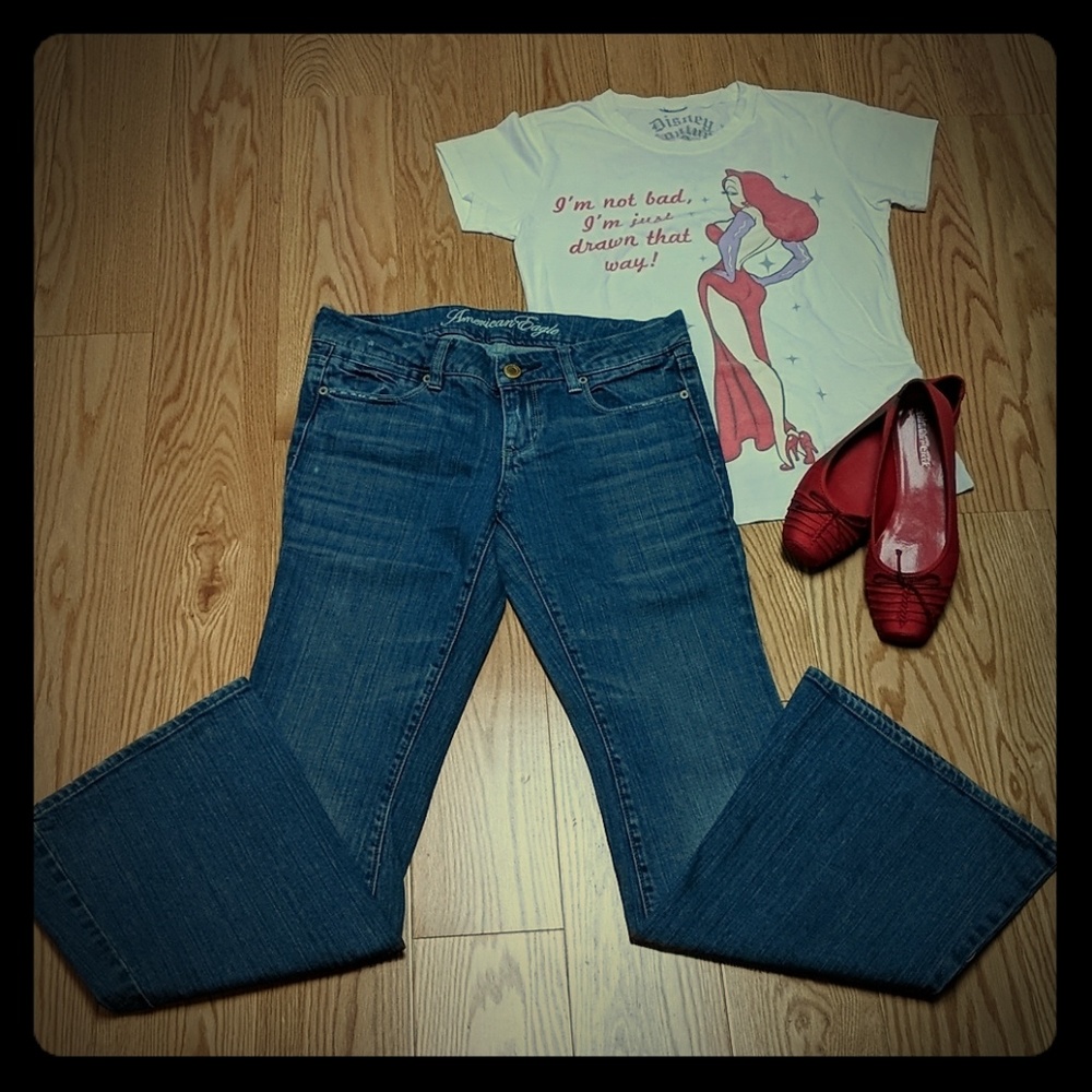 American Eagle Real Flare jeans